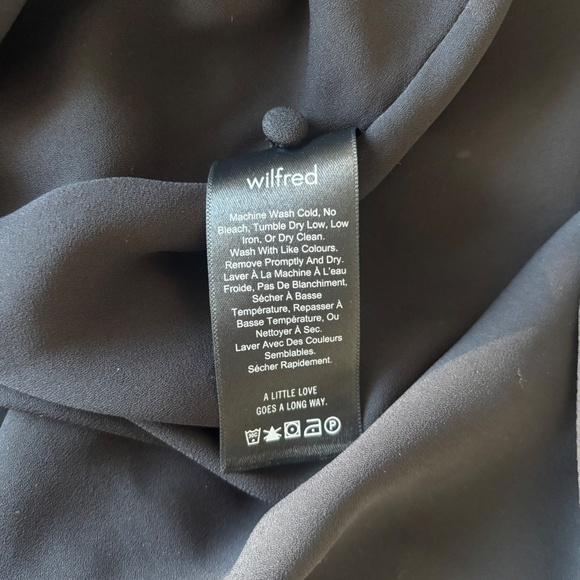 Aritzia Wilfred Black Mini Effet Dress (S) - Picture 5 of 6